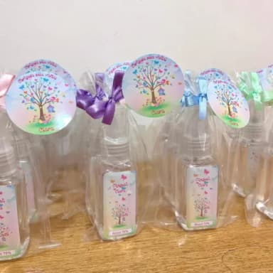 Álcool 70% Spray Lembrancinha maternidade Jardim Encantado