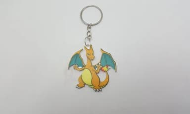 Chaveiro Pokémon Charizard em Acrílico Uv
