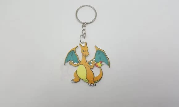Chaveiro Pokémon Charizard em Acrílico Uv