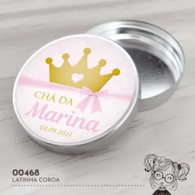 Latinha Adesivada Coroa - 00468