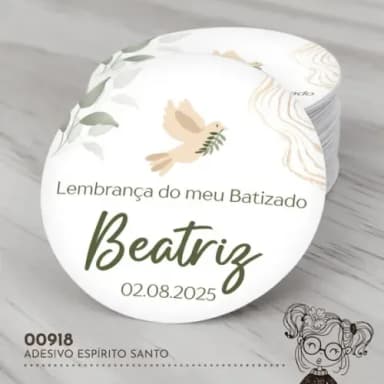Adesivo Redondo Espírito Santo - 00918