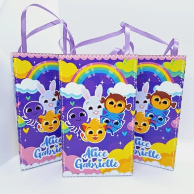 PEGUE E MONTE - Sacolinha Surpresa Personalizada BOLOFOFOS LILÁS