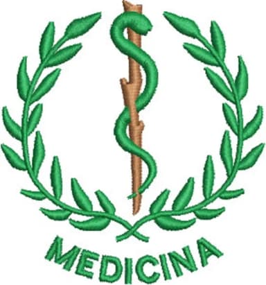 Matriz de Bordado Símbolo Medicina