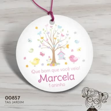 Tag Redonda Jardim - 00857