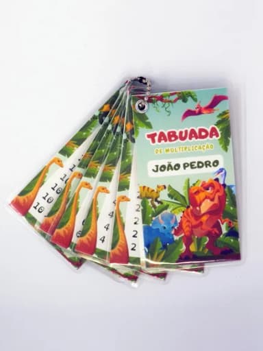 Chaveiro Tabuada Dinossauro