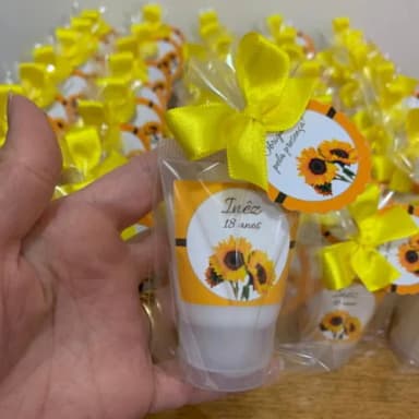Lembrança 18 anos Creme Hidratante Girassol
