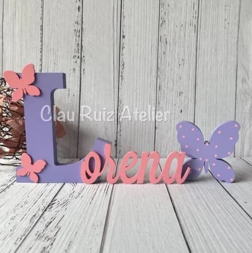 Jardim Encantado - Nomes Personalizados + Borboleta