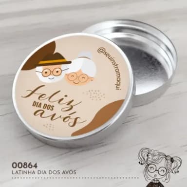 Latinha Adesivada Dia dos Avós - 00864