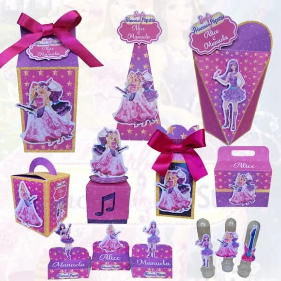 Kit 75 Lembrancinhas Barbie