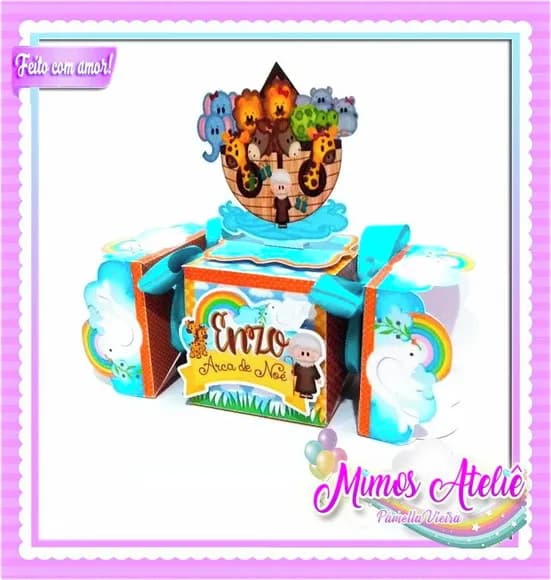 Kit 30 Lembrancinhas Arca de Noé