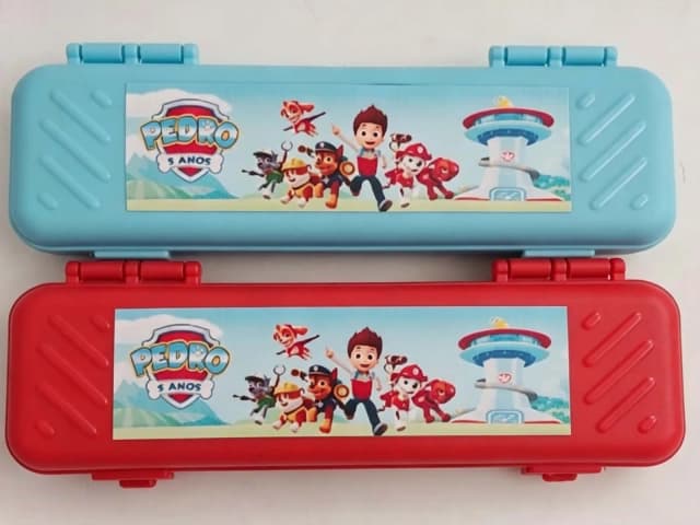 Estojo Personalizado para lembrancinhas da Patrulha Canina