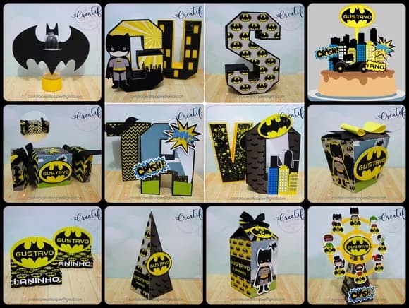 Kit 30 Lembrancinhas Batman