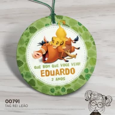 Tag Redonda Rei Leão - 00791