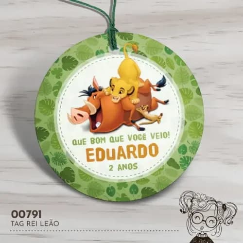 Tag Redonda Rei Leão - 00791