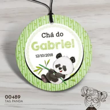 Tag Redonda Panda - 00489