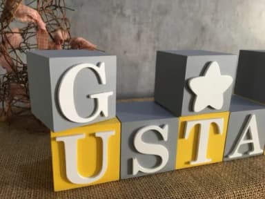 CUBOS NUVEM E ESTRELA 6x6cm