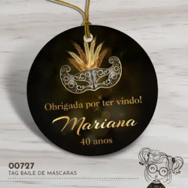 Tag Redonda Baile de Máscaras - 00727