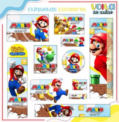 60 Etiquetas Escolares