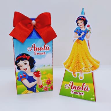PEGUE E MONTE - Kit Festa Personalizado BRANCA DE NEVE  - Decoração de Festa - Caixinhas Personalizadas