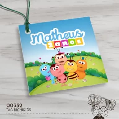 Tag Quadrada Bichikids - 00332