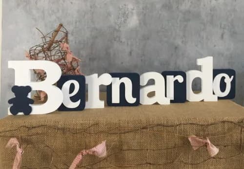 Letras de MDF -Nomes Blocos URSO