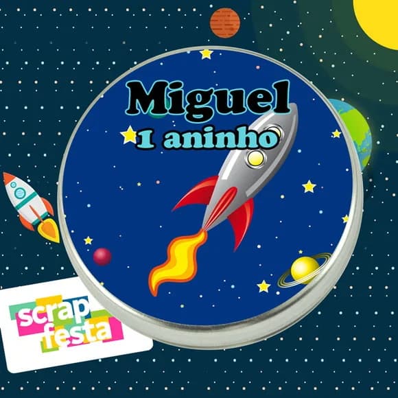 Latinha Personalizada Festa Espaço
