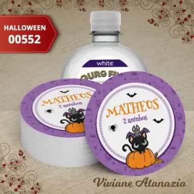 Adesivo Água Ouro Fino Halloween - 00552