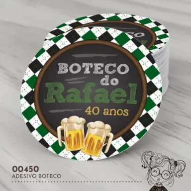 Adesivo Redondo Boteco - 00450
