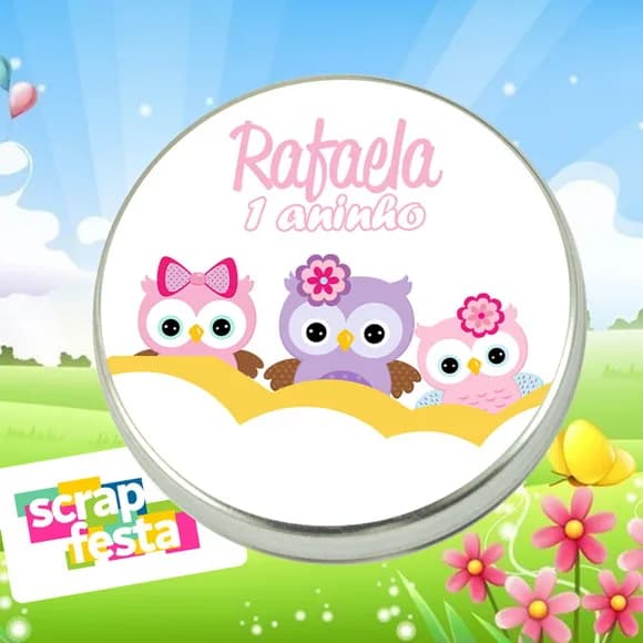 Latinhas Personalizadas Jardim Encantado