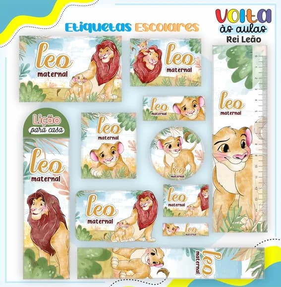 60 Etiquetas Escolares