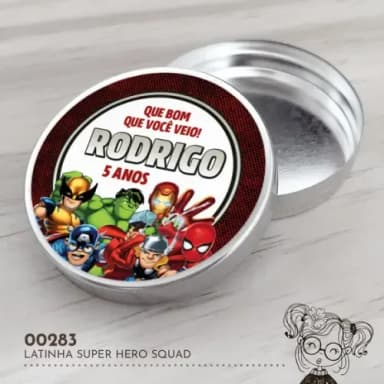 Latinha Adesivada Super Hero Squad - 00283