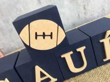 Cubos 6x6cm Futebol Americano