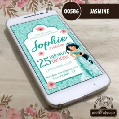 Convite Digital Jasmine - 00586