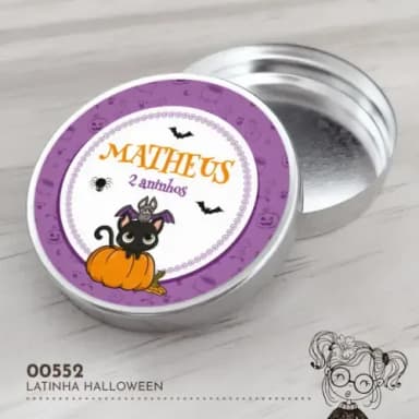 Latinha Adesivada Halloween - 00552