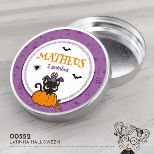 Latinha Adesivada Halloween - 00552