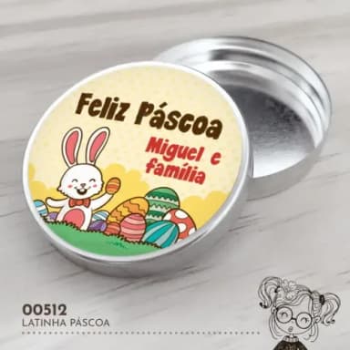 Latinha Adesivada Páscoa - 00512