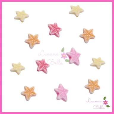 Estrela do Mar de acrílico com furo passante - Pct c/80 unds
