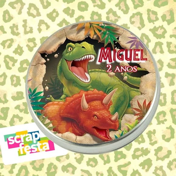 Latinhas Personalizada Festa Dinossauro