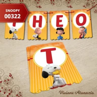 Bandeirola Snoopy - 00322