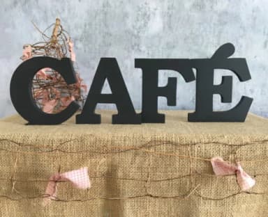 LETRAS DE MDF - CAFÉ