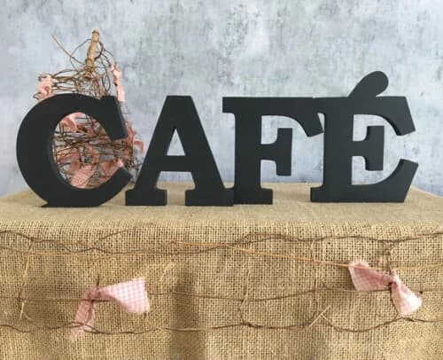 LETRAS DE MDF - CAFÉ