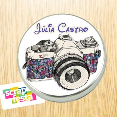 Latinha Personalizada Profissão de Fotógrafa