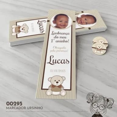 Marcador de Livro Ursinho - 00295