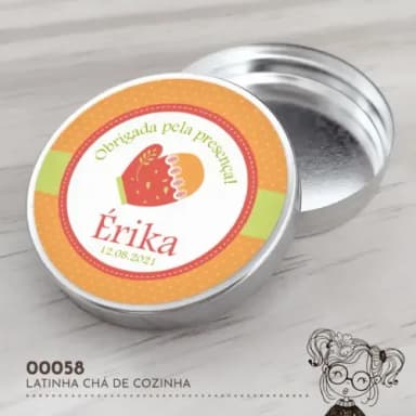 Latinha Adesivada Chá de Cozinha - 00058