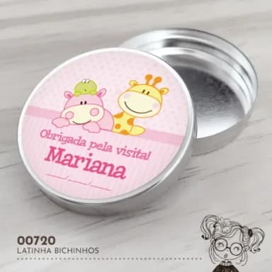 Latinha Adesivada Bichinhos - 00720