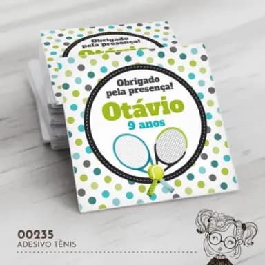 Adesivo Quadrado Tênis - 00235