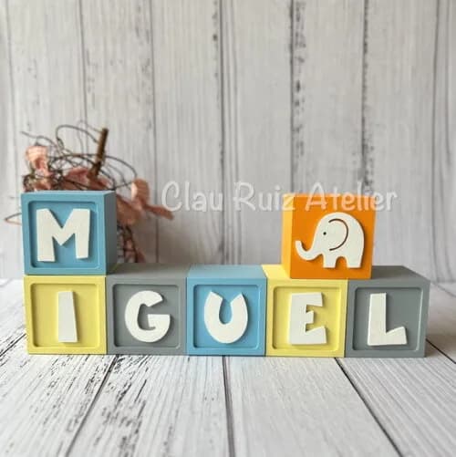 Safari Cubos 6x6cmts - Decoração Bebè