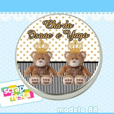 Lembrancinhas de Chá de Bebê Latinhas