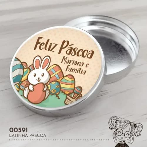 Latinha Adesivada Páscoa - 00591