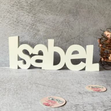 Nome em mdf - Linha Ch - Decoração Bebê e Infantil